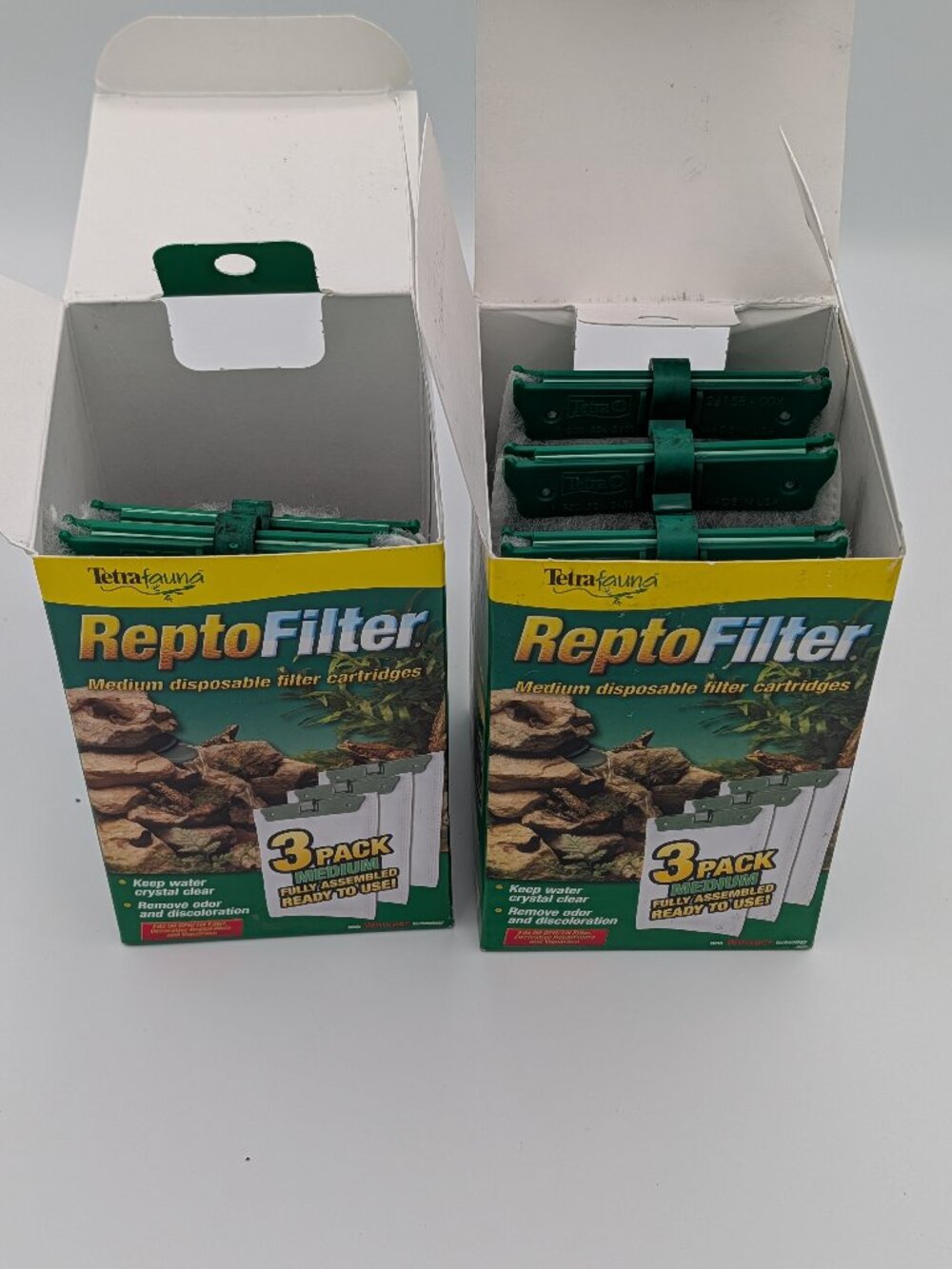 Reptile Water Filter Cartridges Medium Tetrafauna ReptoFilter 5 Pack Open Box